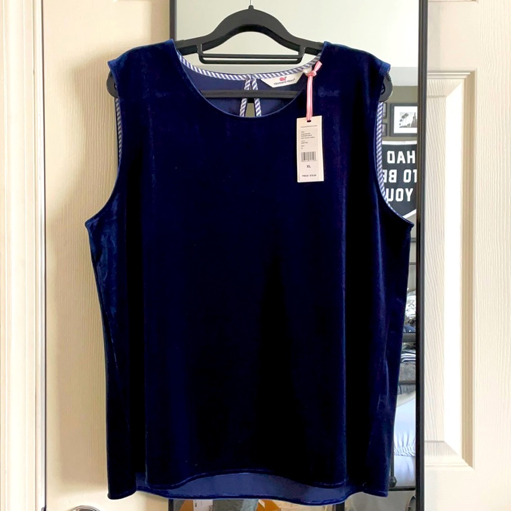 Vineyard Vines Knit Velvet Shell